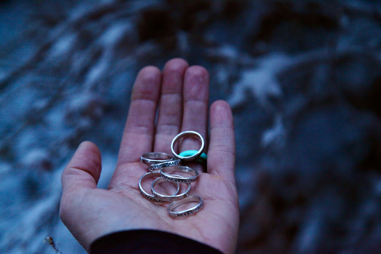 MADE TO ORDER || "Protect your peace" Sterling Silver Quote Ring