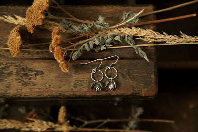 NO. 3 - Grounded - Silver Succulent Earrings