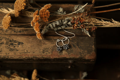 NO. 7 - Grounded - Silver Succulent Earrings