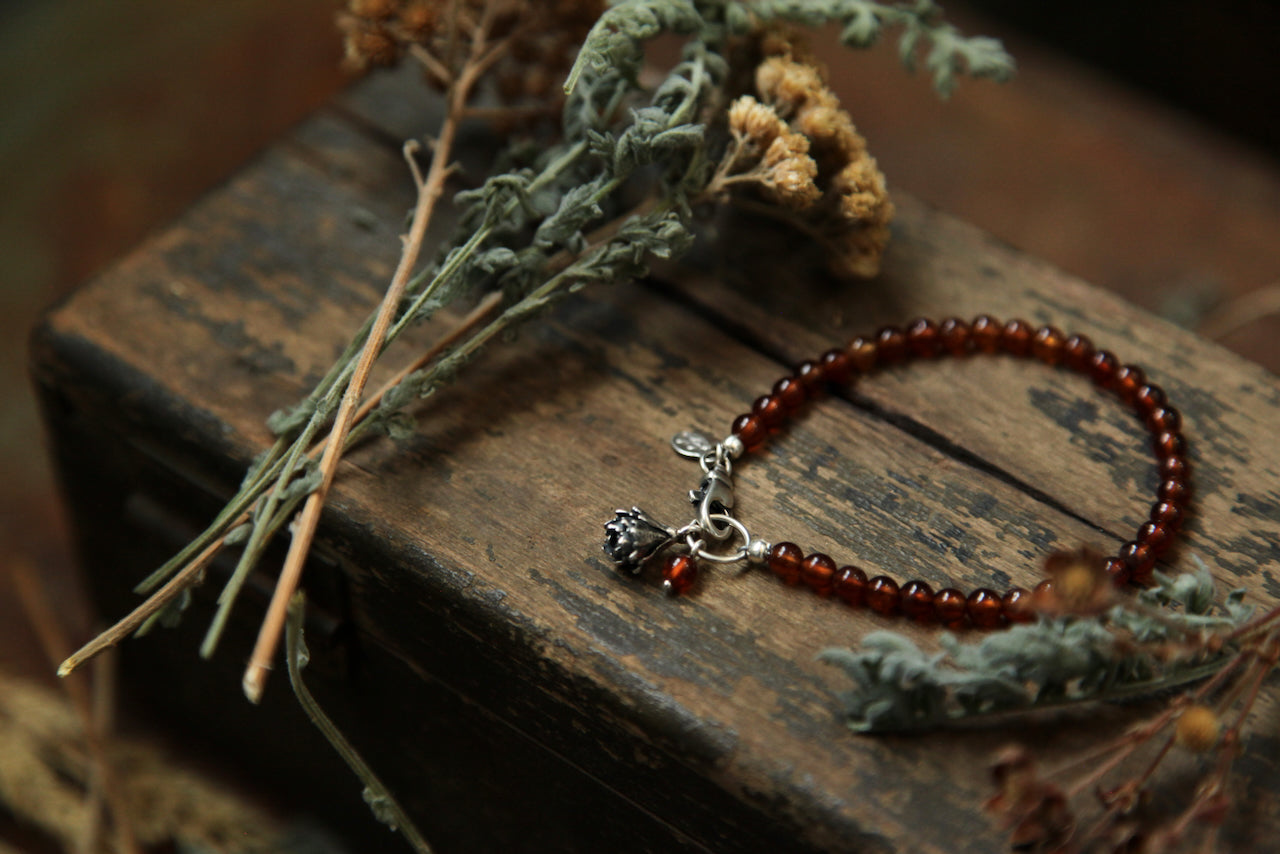 NO. 3 - 6.25" - Earthly Treasures Hessonite Garnet Bracelet