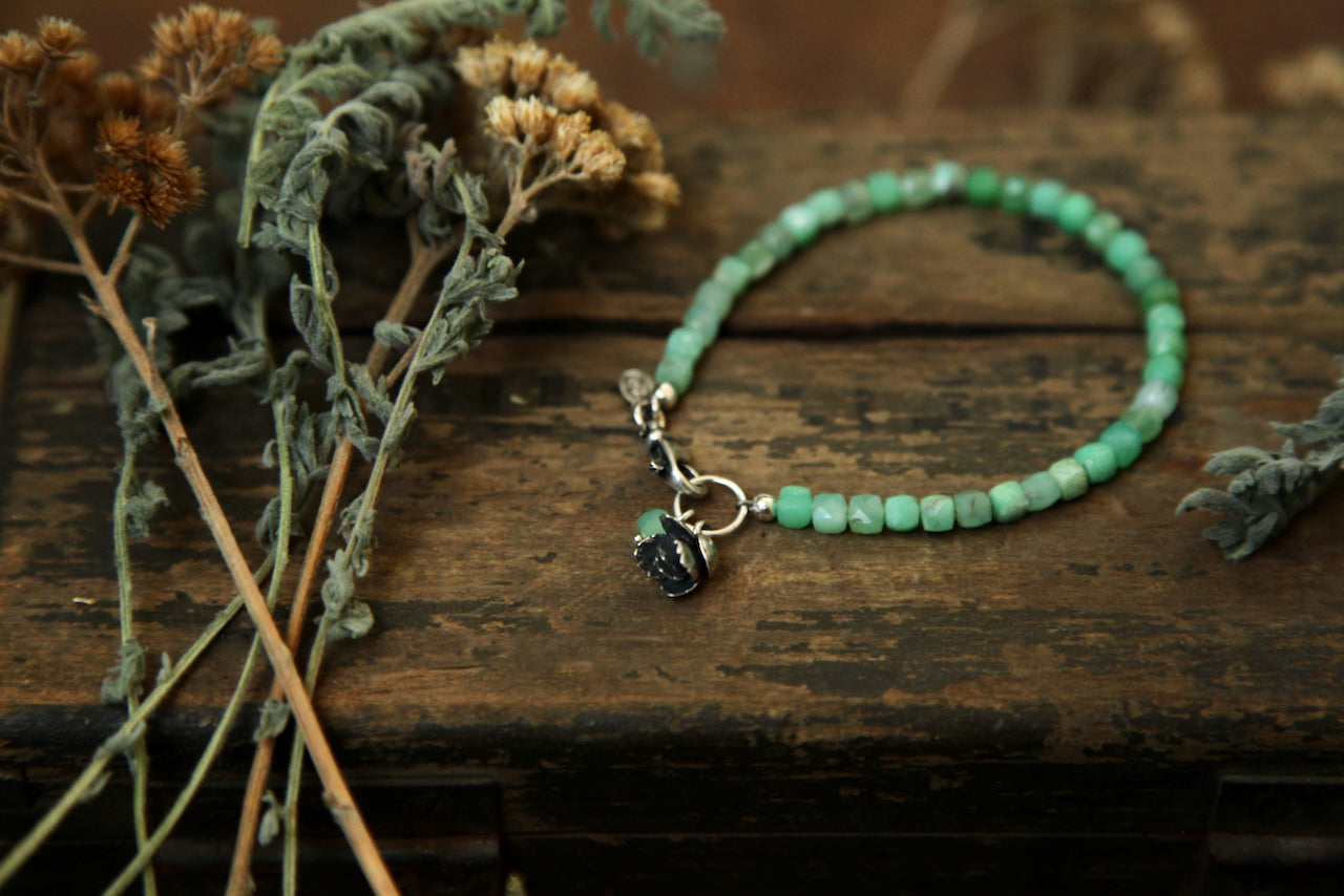 NO. 3 - 6.75" - Earthly Treasures Chrysoprase Bracelet