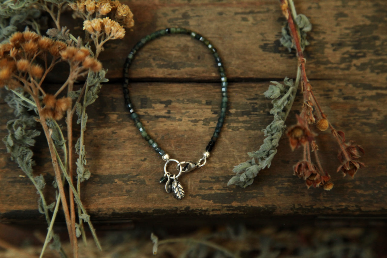 NO. 3 - 6 3/8 - Earthly Treasures Blue Tourmaline Bracelet
