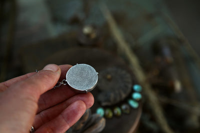 NO. 1 || Devonian "Floating" Coral and Sterling Silver Necklace
