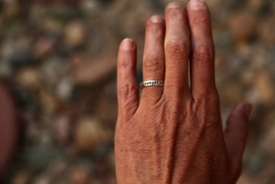 MADE TO ORDER || Custom Date Ring - Sterling Silver Ring