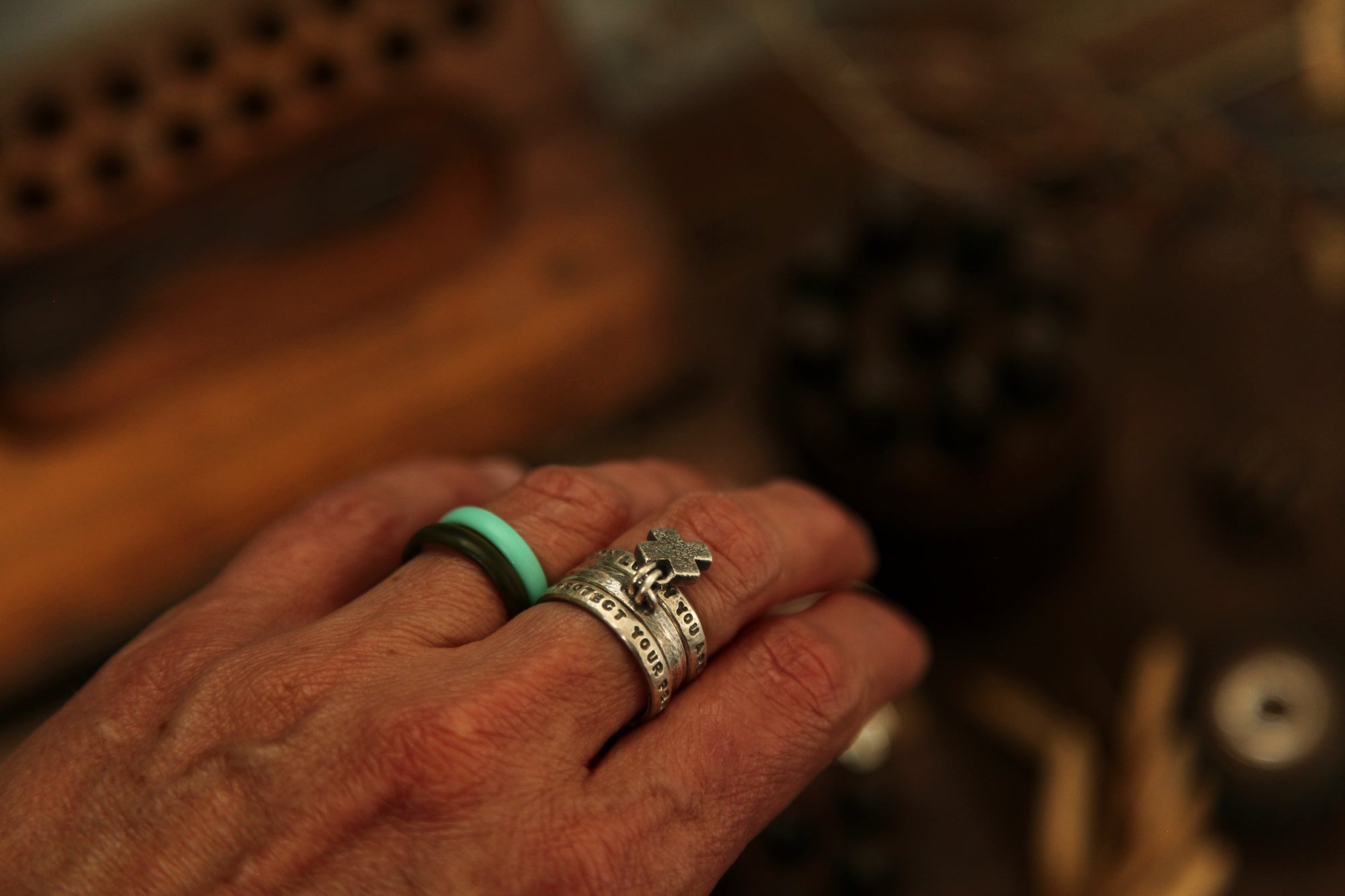 MADE TO ORDER || X Charm Ring