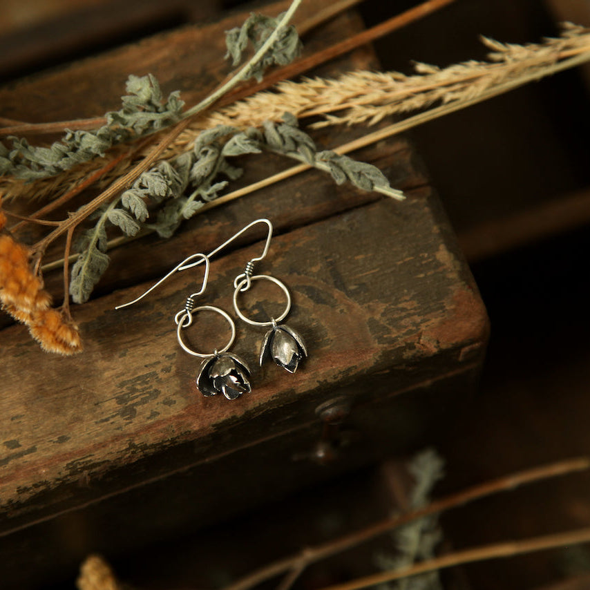 NO. 3 - Grounded - Silver Succulent Earrings